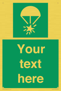 Custom sign safe condition Rocket parachute flare